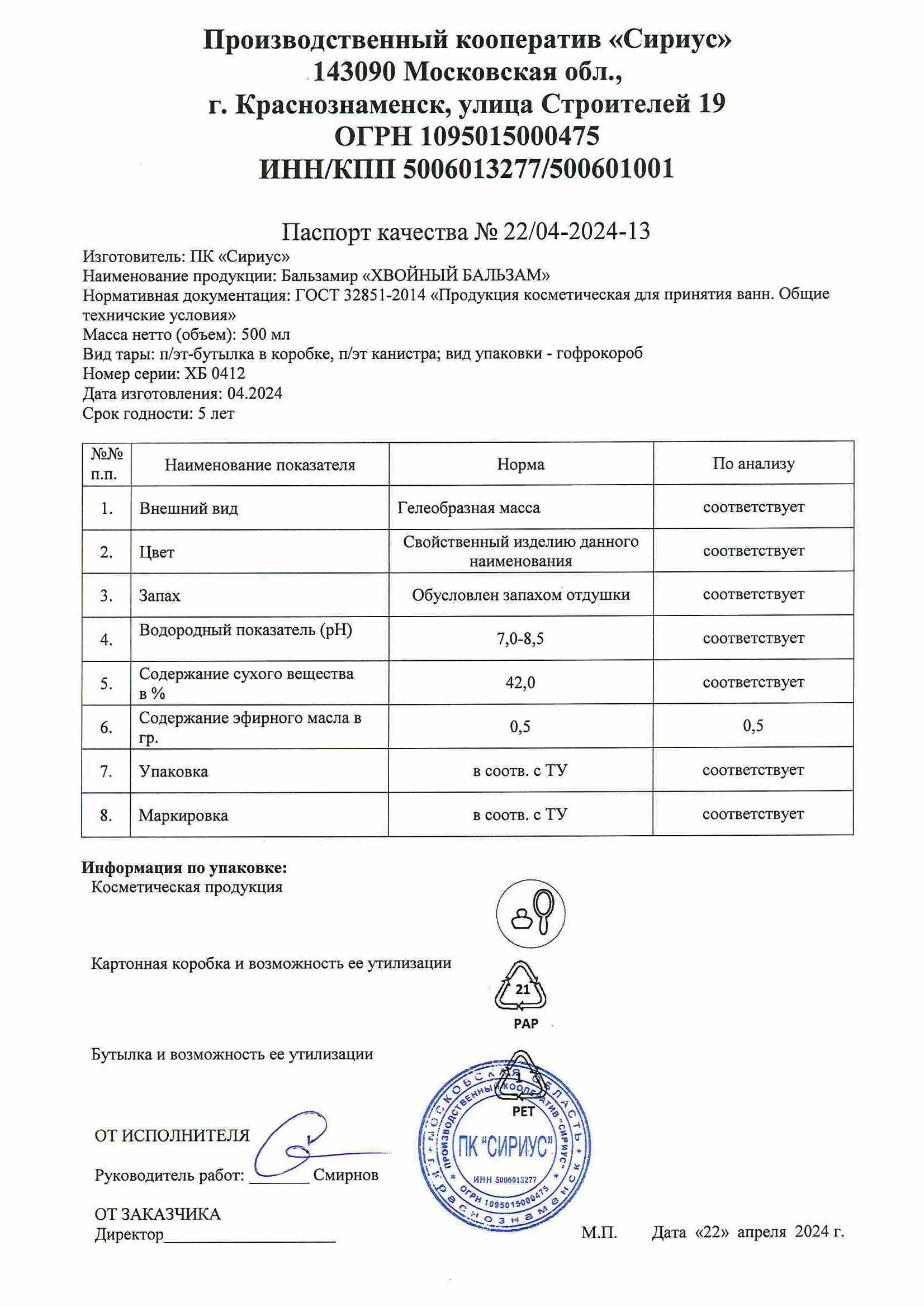 Паспорт №042024
